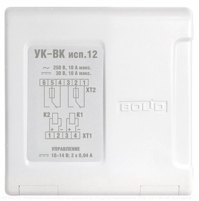 УК-ВК исп.12 Устройство коммутационное, 2 реле, U-упр.12 В