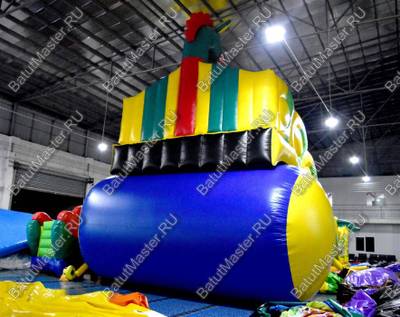 Надувной батут "Прерия" 14*7*7 м