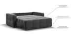 Диван Dandy Compact велюр Monolit серый
