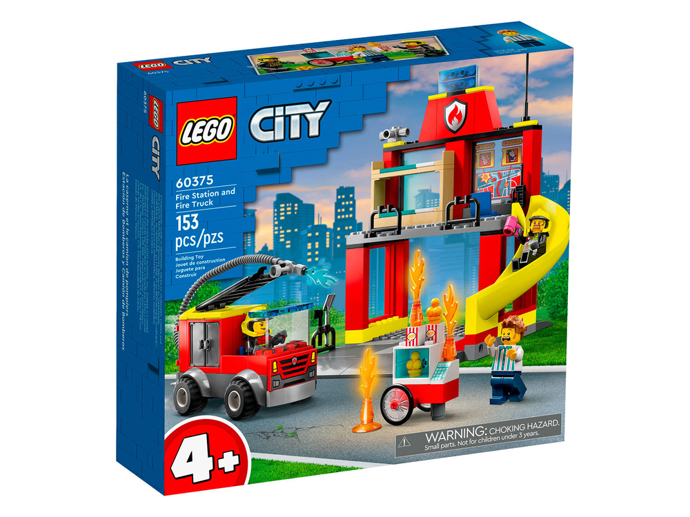 LEGO City 60375 «Пожарная часть и пожарная машина» — спасатели и обучение безопасности