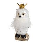 Сова "Зимнее барокко" снежн. 14,5см GLT1018