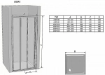 Душевая дверь Ravak SUPERNOVA ASDP3 00VG01R2Z1 120x198 белый/Transparent