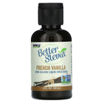 NOW Foods, Жидкий подсластитель Better Stevia, французская ваниль, 59 мл