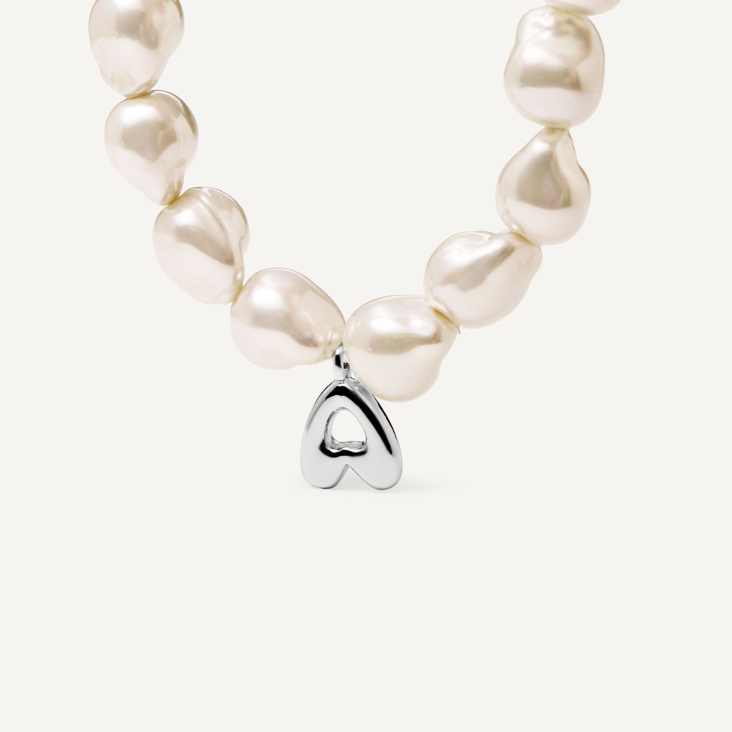 Колье My Pearly ABC Necklace - Silver
