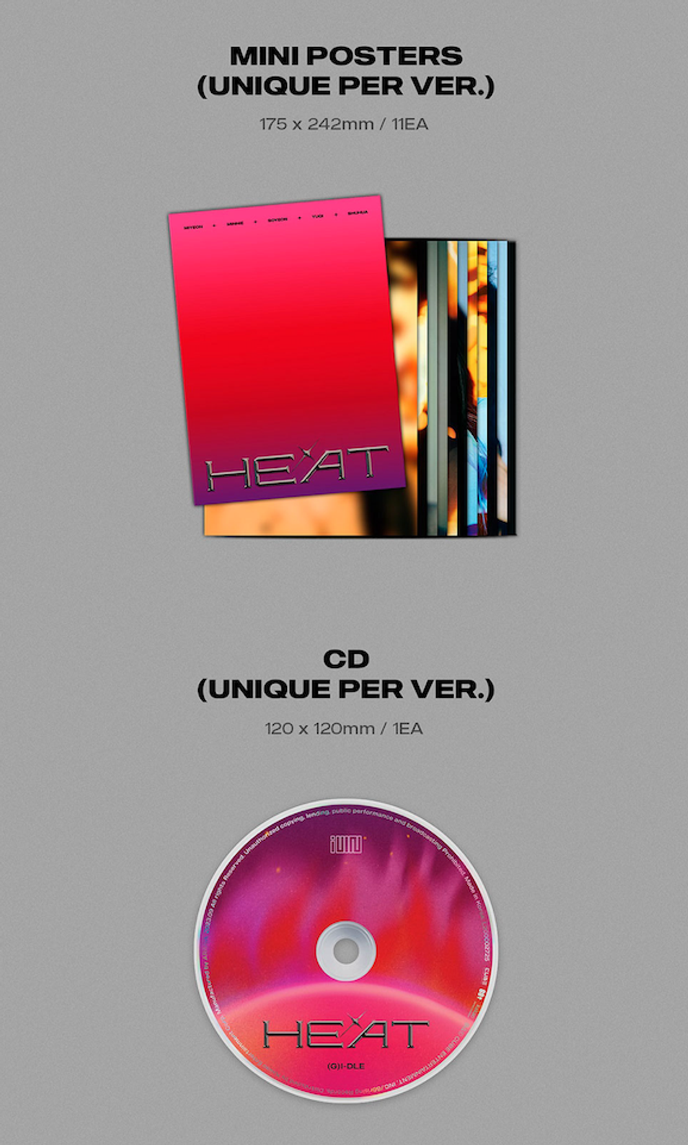 Альбом i-dle - HEAT (SLEEVE / FLARE Ver.)