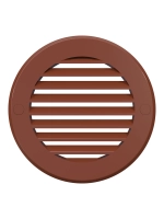 Вентиляционная решетка Era 10РКН терр, пластиковая, с фланцем D 100 мм, D 136 мм