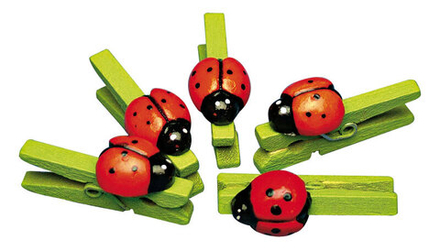 Декоративная прищепка "Божья коровка", 3 см