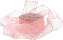 Лента органза (2,5 см*9,14 м) Нежная грация, Пыльная роза, 1 шт., 6233990