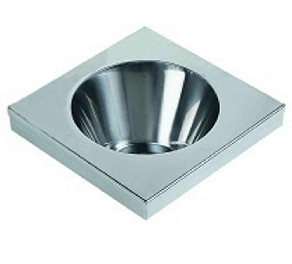 Раковина настенная квадратная нерж. сталь NOFER 13039.A.S матовый