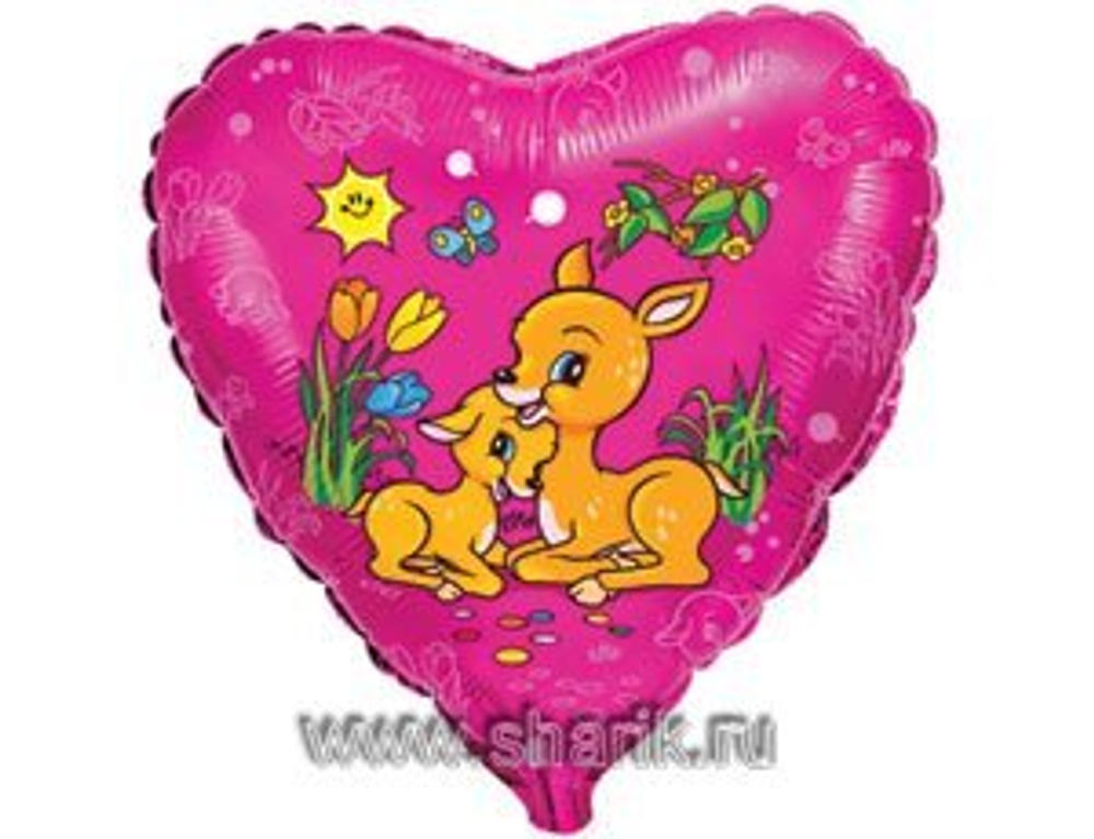 Ф 18" Сердце Газели