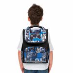 Ранец ПИФАГОР BASIC, 1 отделение, 3 кармана, эргономичная спинка, "Press play", 35х28х18 см, 272043