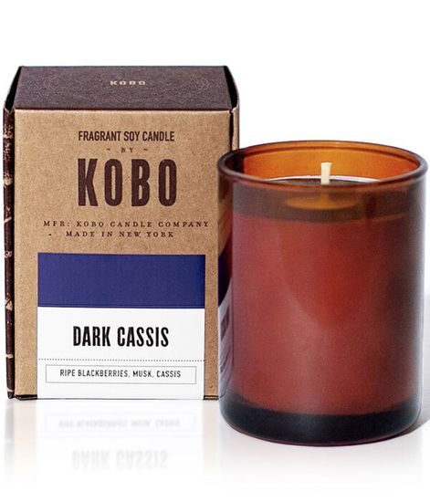 Dark Cassis, свеча Woodblock, Kobo Candles