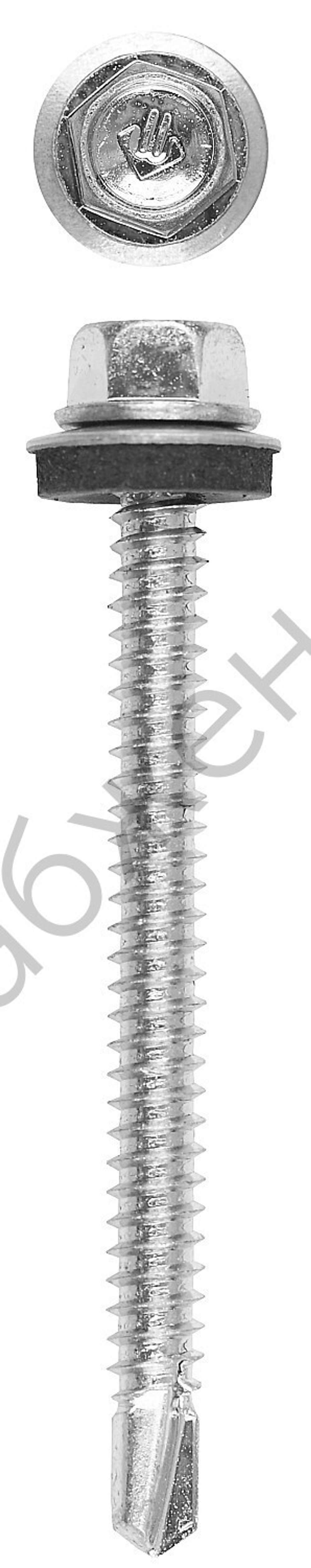 ЗУБР СКМ 80 х 6.3 мм, кровельный саморез, цинк, 500 шт (4-300310-63-080)