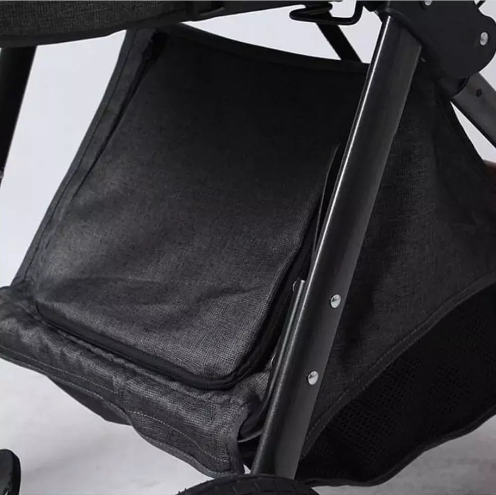 Коляска-трансформер 3в1 Luxmom V9 Серый текстиль