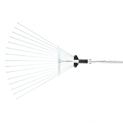 Грабли веерные стальные, 190 - 520 х 1200 - 1500 мм, 15 зубьев, раздвижные, стальной черенок, Palisad