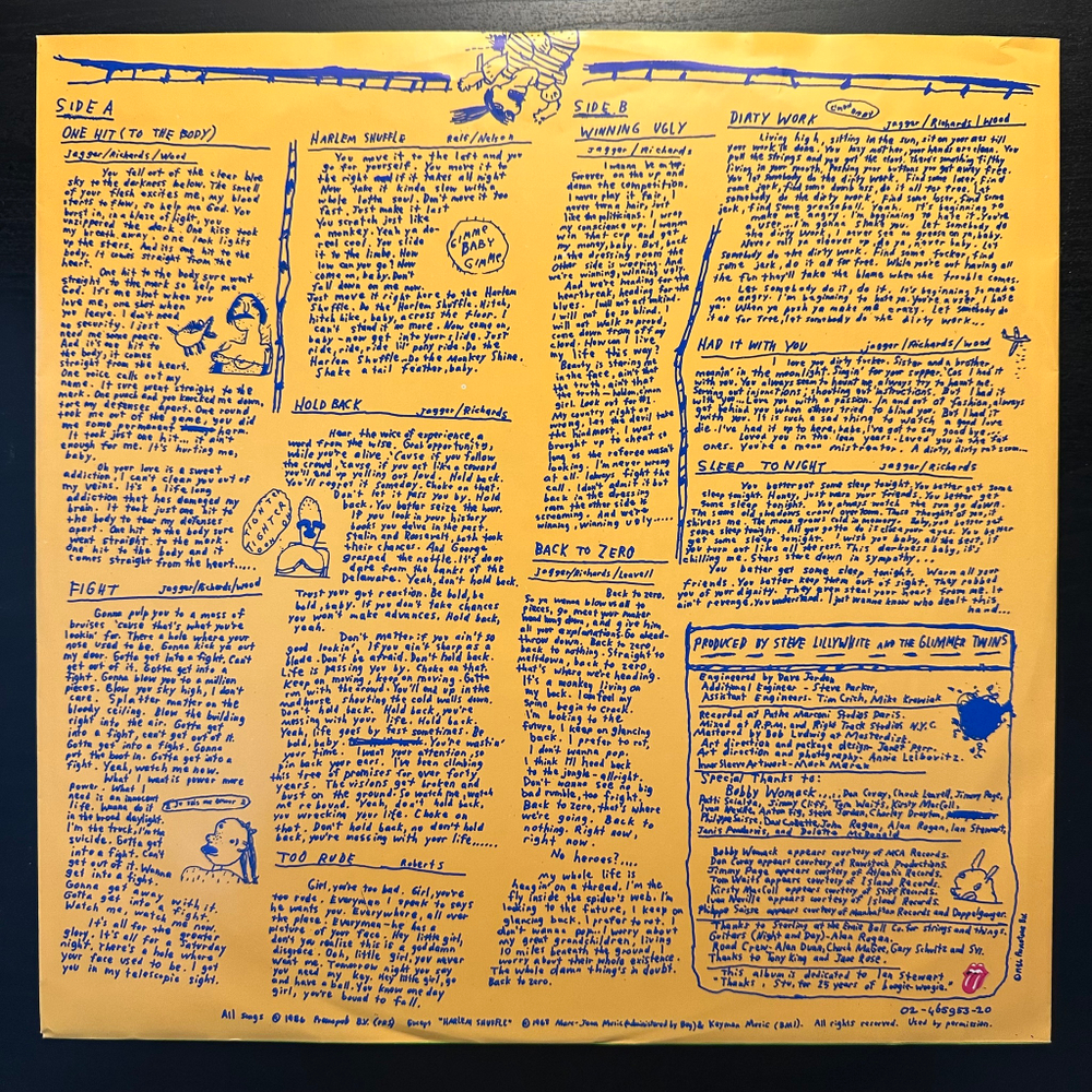 The Rolling Stones - Dirty Work (Европа 1989г.)