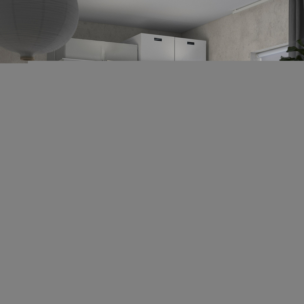 Шкаф-купе PAX HASVIK IKEA (двухсекционный) (белый)  260*45*220