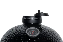 Керамический угольный гриль Diamond Egg Smart Deep Black, 33 см, чёрный