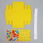 Коробка складная «С днем рождения», 15 × 15 × 15 см