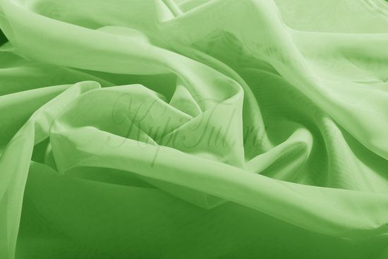 Длинные шторы. Тюль Basica-2 (микровуаль зеленый)