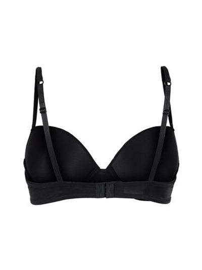 Бюстгальтер-балконет с формованной чашкой из микрофибры (Размер: 5C) (Цвет: черный)