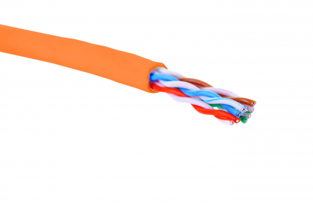 Кабель витая пара U/UTP 5 кат. 4 пары Eurolan 19C-U5-12OR-B305