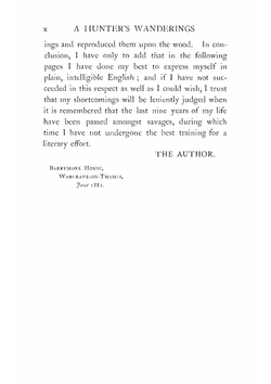 A Hunter's Wanderings in Africa: Being a Narrative of Nine Years Spent Amongst the Game of the Far Interior of South Africa, Containing Accounts of . Matabele and Mashuna Countries, with Full N | Frederick Courteney Selous