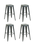 Стул барный TOLIX серебристый матовый KD 4 шт.