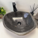 Раковина из речного камня RS-63383 (50*44*15) 0123