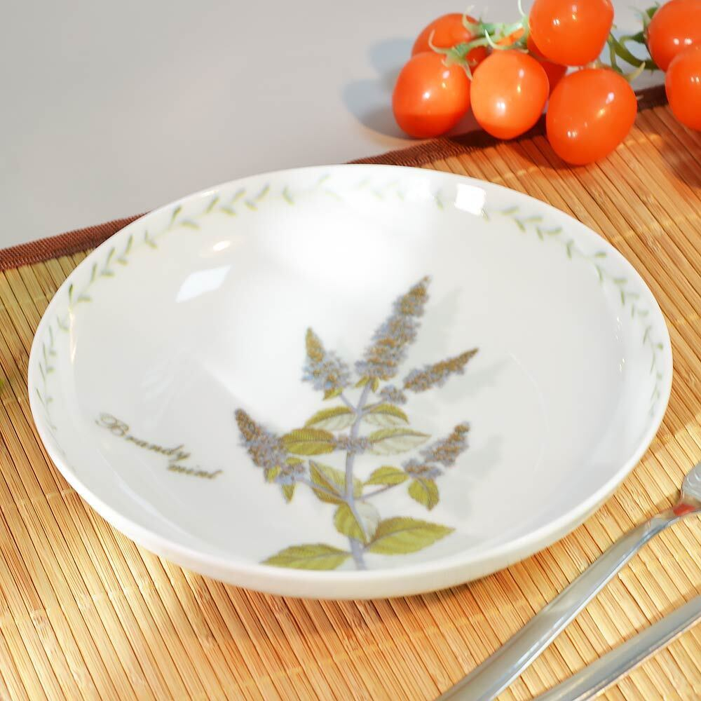 Тарелка 205мм глубокая форма Универсал Ботаника