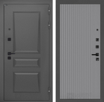 Дверь Входная Металлическая Лабиринт ОРЛЕАН 29 Серый софт рельеф