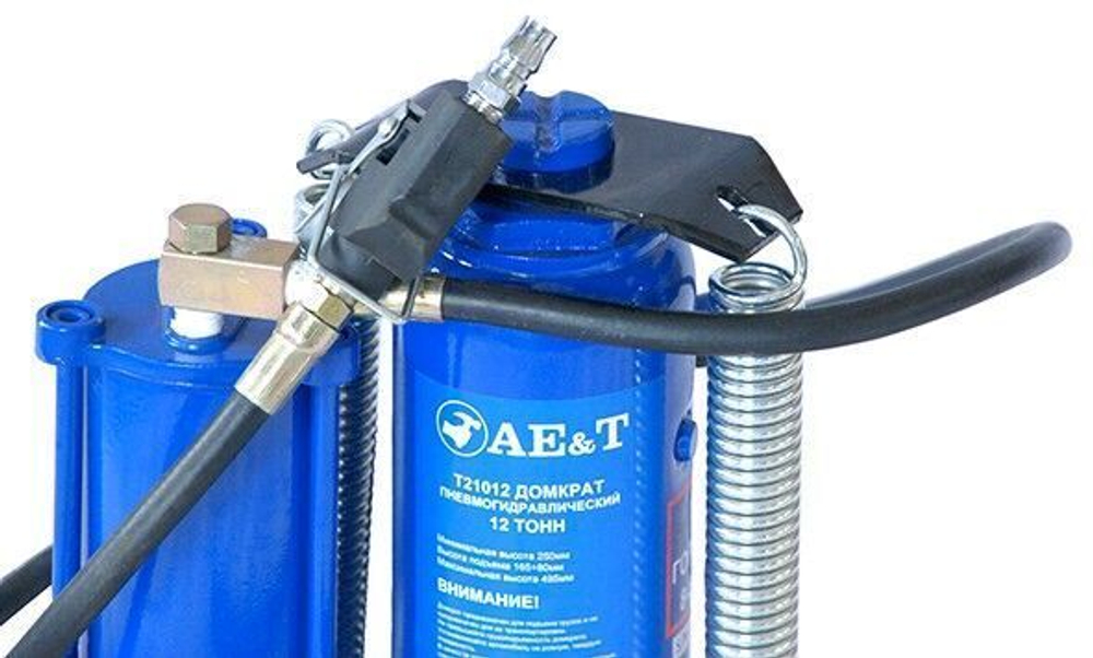 Домкрат пневмогидравлический 12 т бутылочный Т21012 AE&T