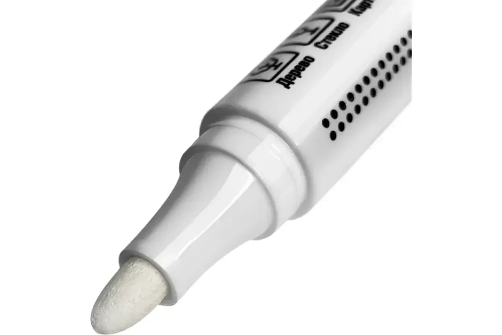 Маркер LEKON EXTRA WHITE перманентный, белый, 012393