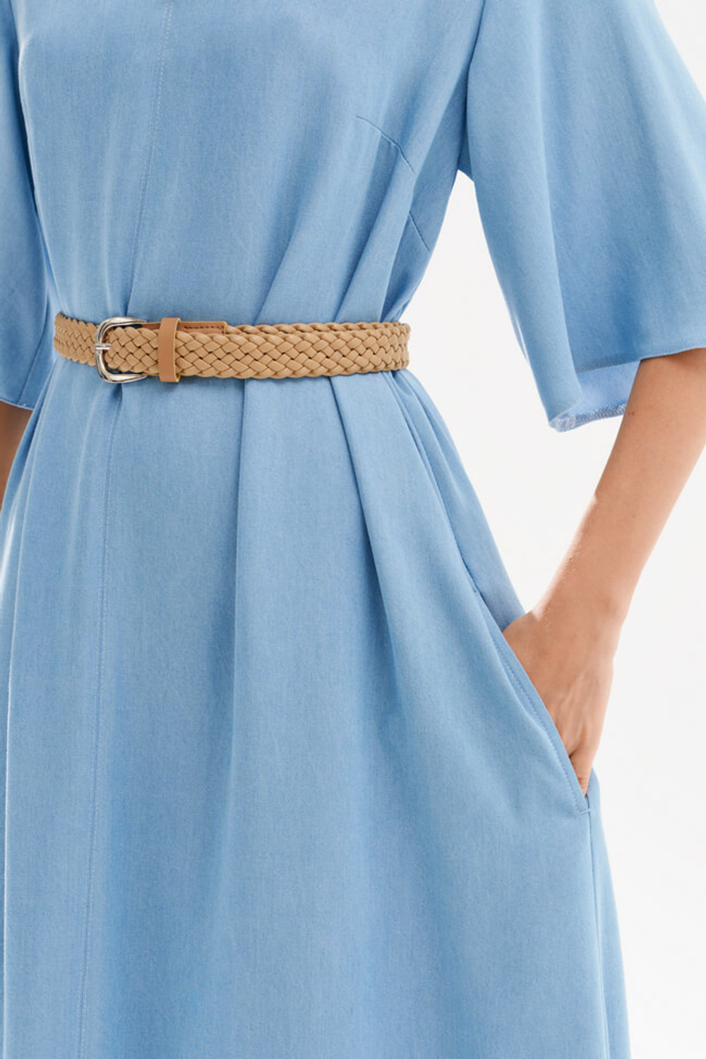 51747 Платье женское (голубой джинс)