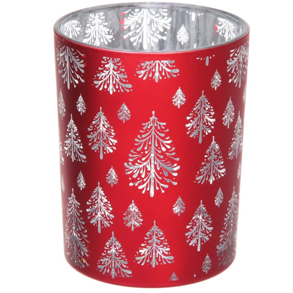 Подсвечник «Сказочная метель» 10*12,5 см, Красный