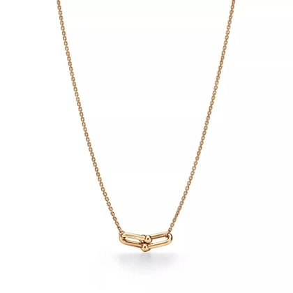 Подвеска из жёлтого золота 18k,Tiffany 💠Hard Wear Small double Link