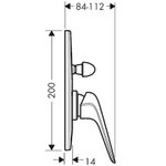 Смеситель для душа Hansgrohe Novus 71047000 хром