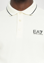 EA7 Emporio Armani Футболка-поло - ванильный лед/молоко