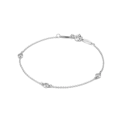 Браслет из серебра с бриллиантами, Tiffany 💎 Yard 0.09ct В наличии