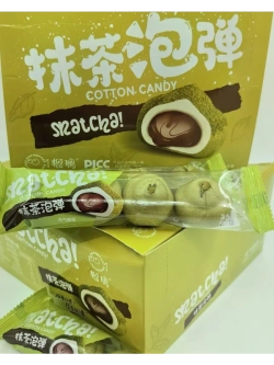 Воздушный зефир маршмеллоу с начинкой Матча 22 г * 20 шт