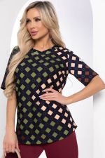 Джемпер "Эмина" (темно-синий/геометрия) Б8404 LT Collection