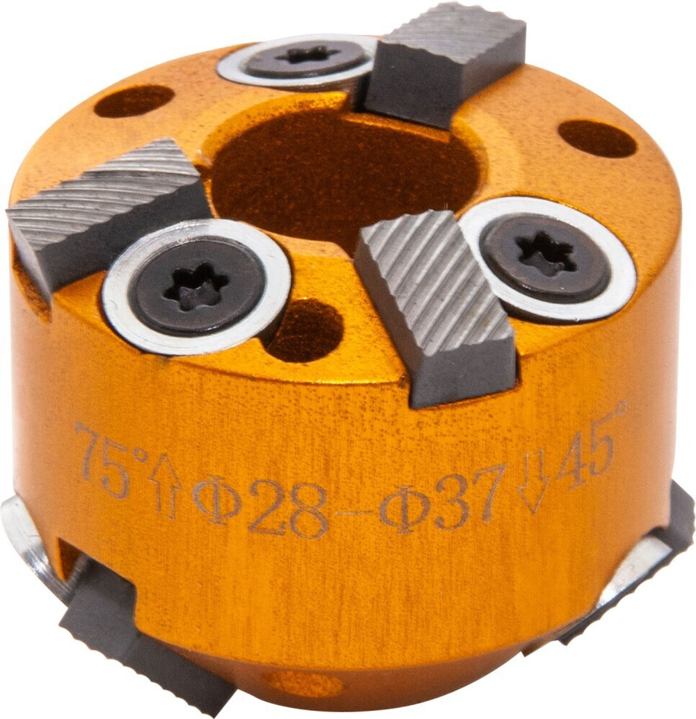 Режущая головка для восстановленияфасок седел клапанов, d28-37, 75° и 45° JONNESWAY AI020065-1