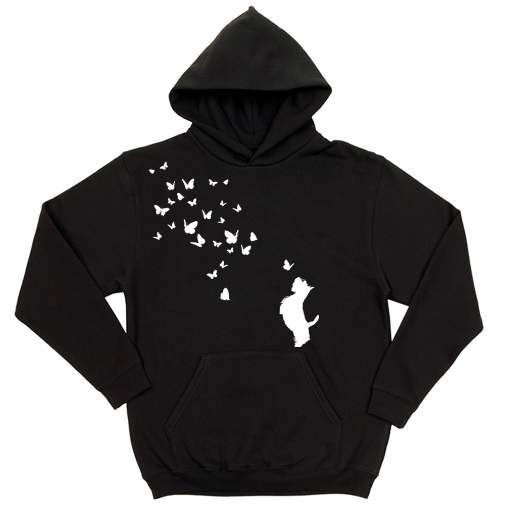 Толстовка "Скотч терьер и бабочки"