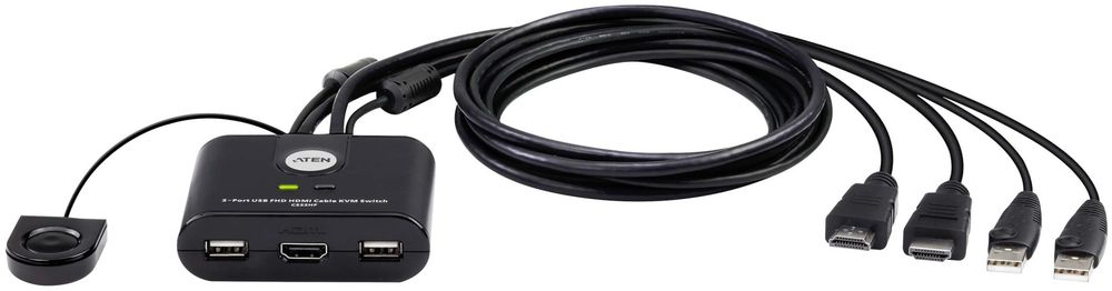KVM-переключатель ATEN HDMI - USB 2.0 A 1.2 м CS22HF-AT KVM-переключатель ATEN HDMI - USB 2.0 A 1.2 м CS22HF-AT