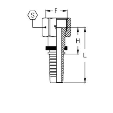 Фитинг DN 12 ORFS (Г) 1.3/16
