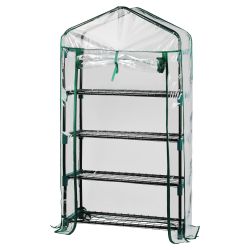 Теплица GREEN APPLE GA-House-4x-frame 4 яруса 1250х690х300 мм | Теплица