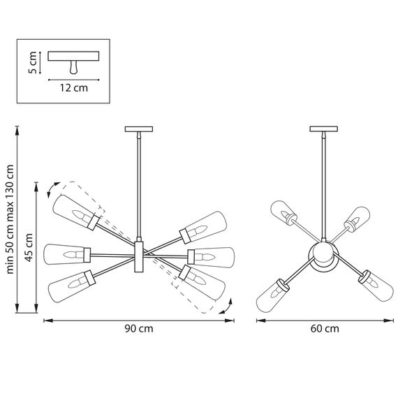 Потолочная люстра Lightstar Crotone 690063
