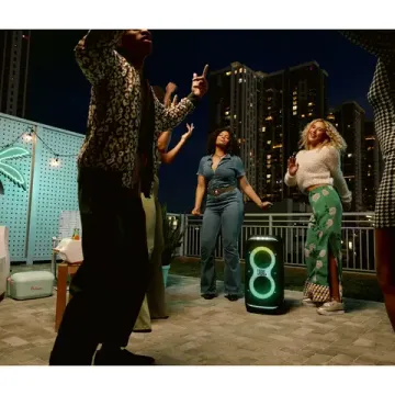 Беспроводная акустика JBL PartyBox Stage 320, 240Вт, Черный