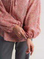 Блуза Воздушная мелодия (пудра) Б15139-7М LT Collection