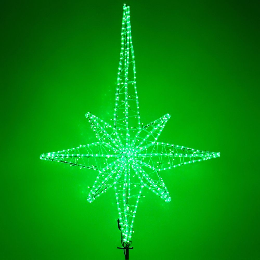 Макушка - Звезда на елку «Роза Ветров» зеленая